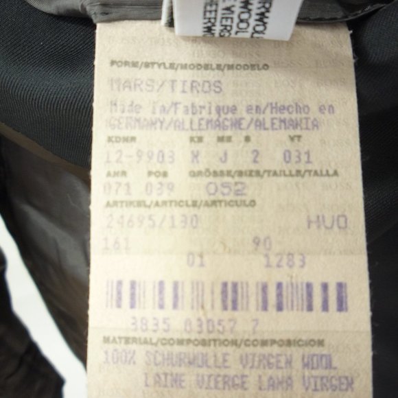 Boss Jacket Men 42US/52EU Mars Gray Natural Stretc - Picture 9 of 10